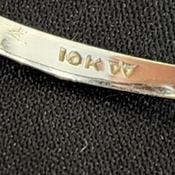 Vintage Double Pearl 10KT White Gold Ring - Picture 7 of 9